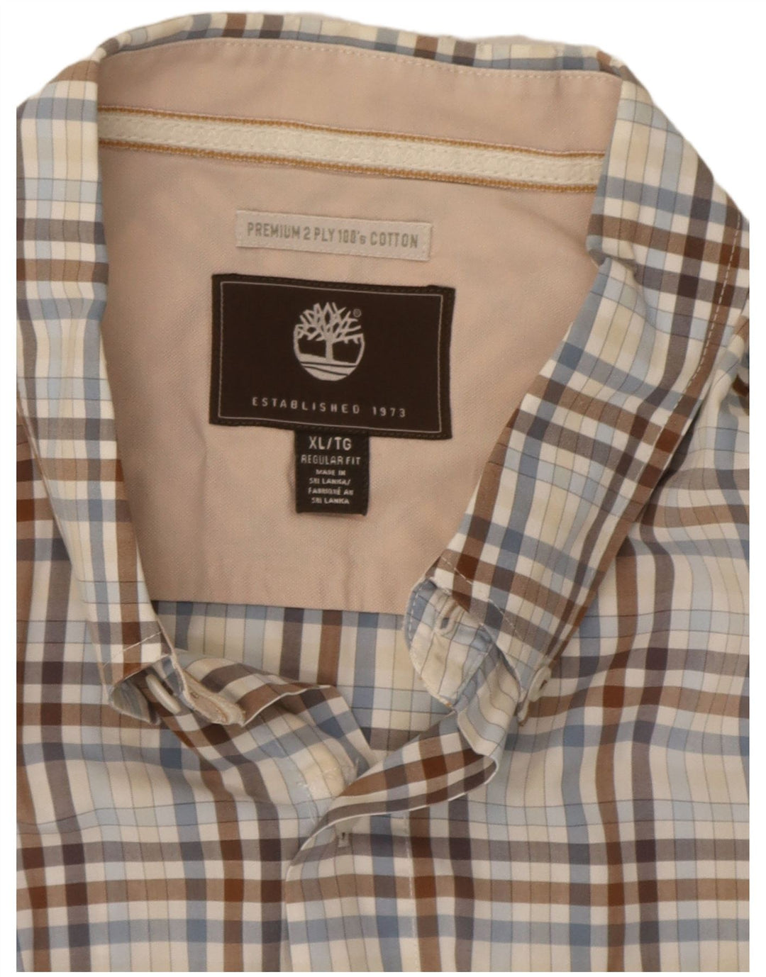 Timberland Herre Regular Fit skjorte XL flerfarvet ternet