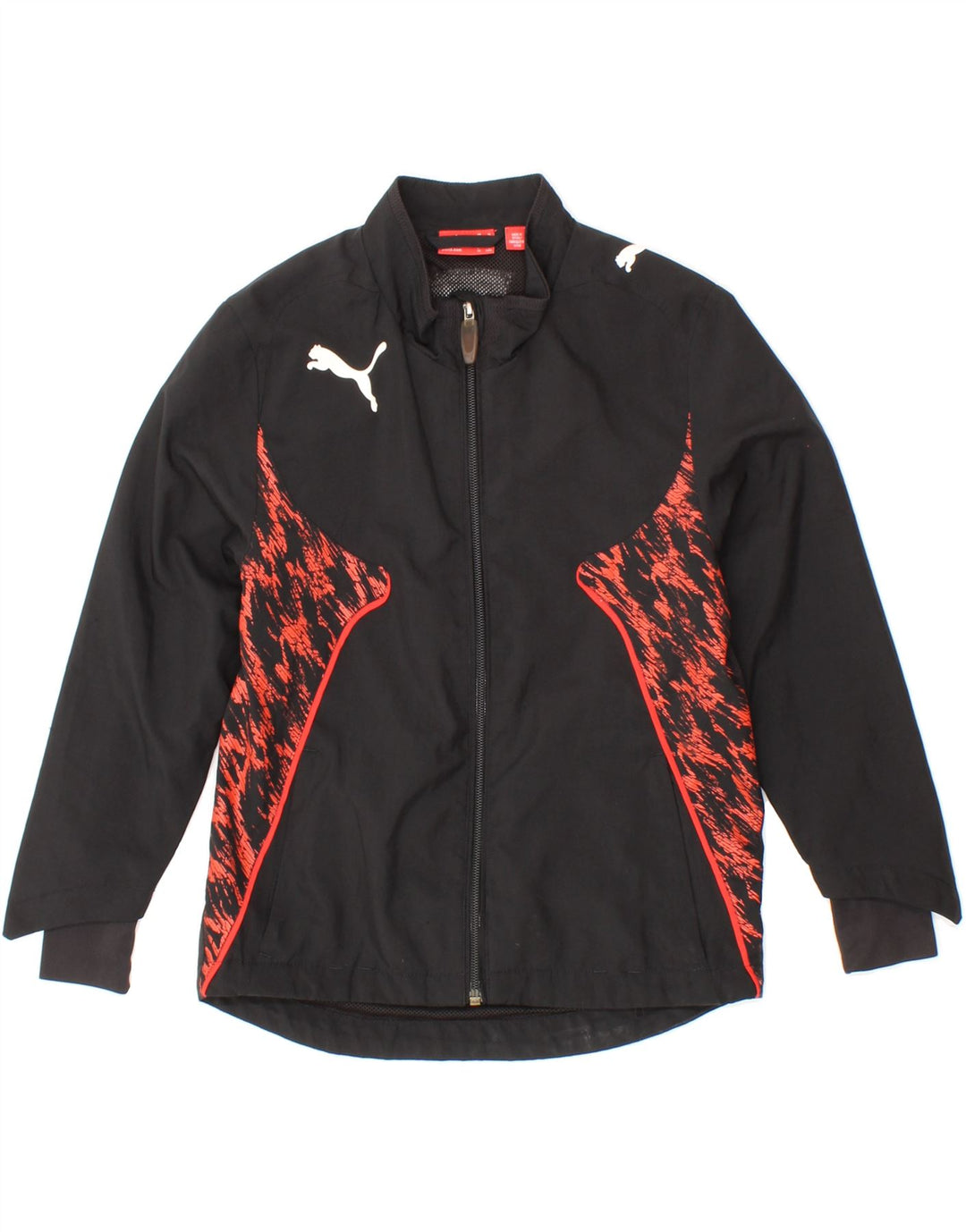 PUMA Boys Tracksuit Top Jacket 7-8 Years Small  Black Colourblock Vintage Puma and Second-Hand Puma from Messina Hembry 