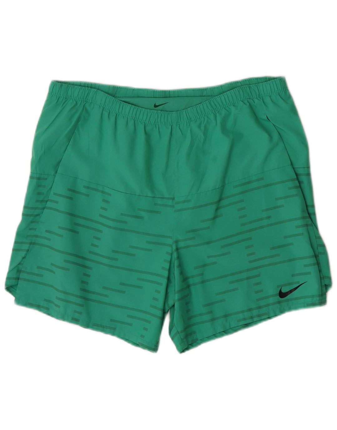 Nike Herre Dri Fit sportsshorts Små grøn stribet polyester