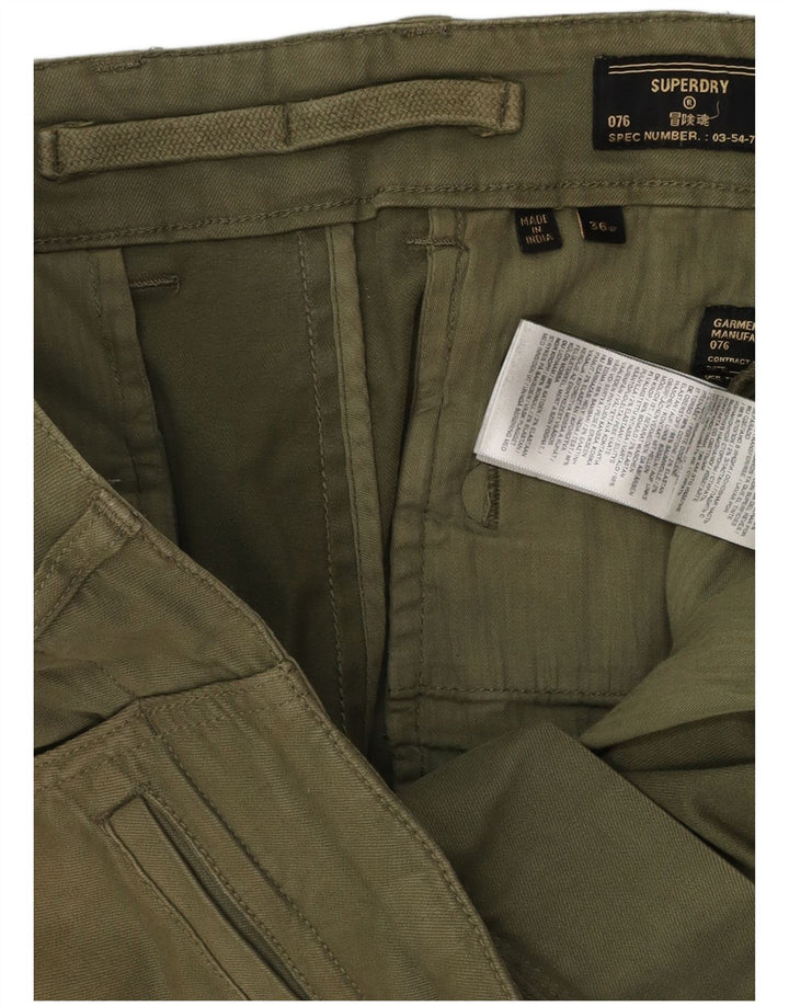 SUPERDRY Chino Shorts til mænd W36 Large Khaki Bomuld