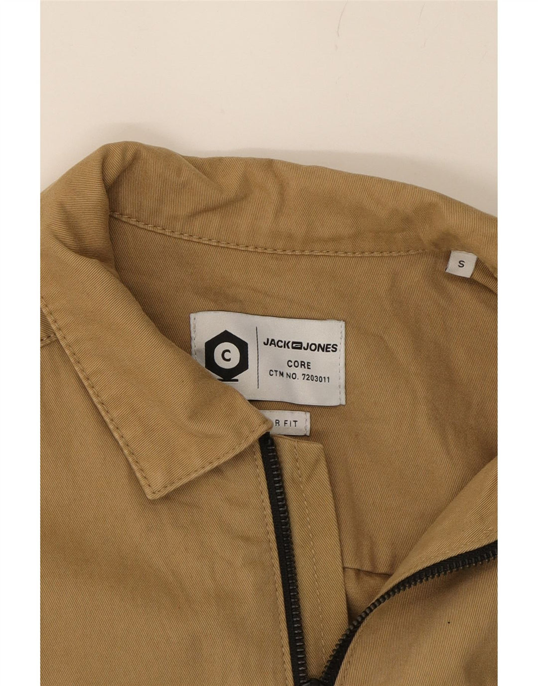 JACK & JONES Mens Bomber Jacket UK 36 Small Brown Cotton Vintage Jack & Jones and Second-Hand Jack & Jones from Messina Hembry 