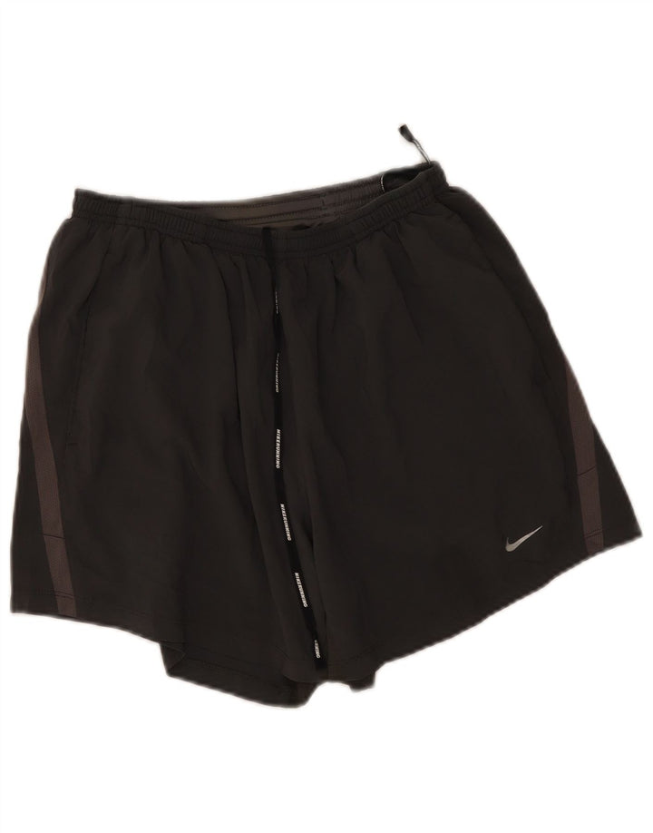 Nike Herre Dri Fit Sportshorts Medium Grey Colourblock Polyester