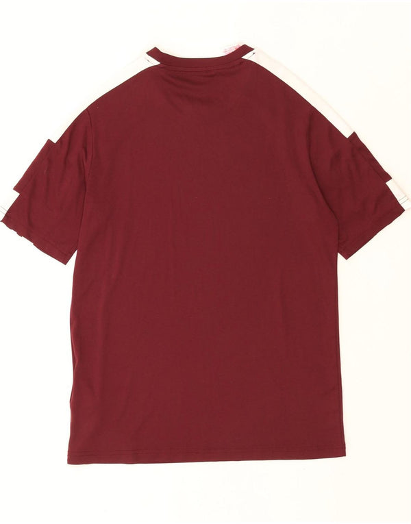 Adidas Boys Aeroready T-Shirt Top 13-14 År Burgundy Polyester