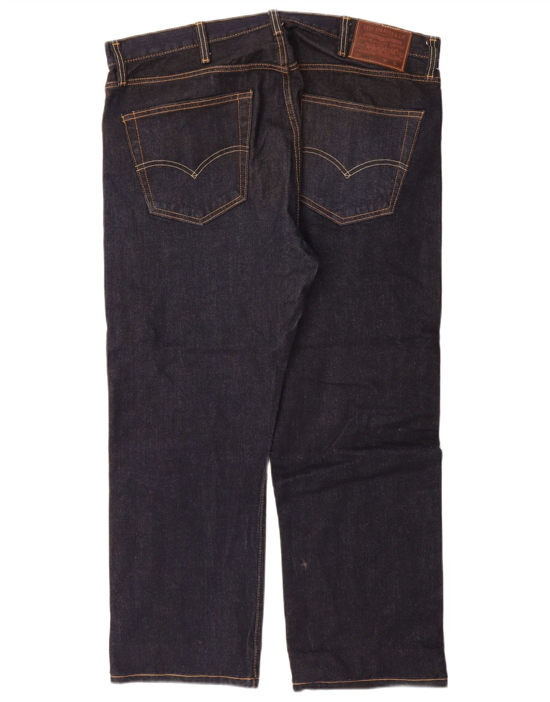 Levi's Herre 501 lige jeans W38 L27 marineblå bomuld