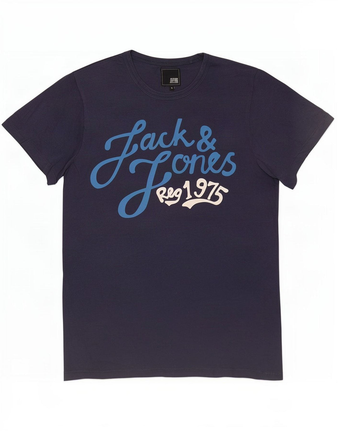 Jack & Jones grafisk t-shirt til mænd, lille marineblå