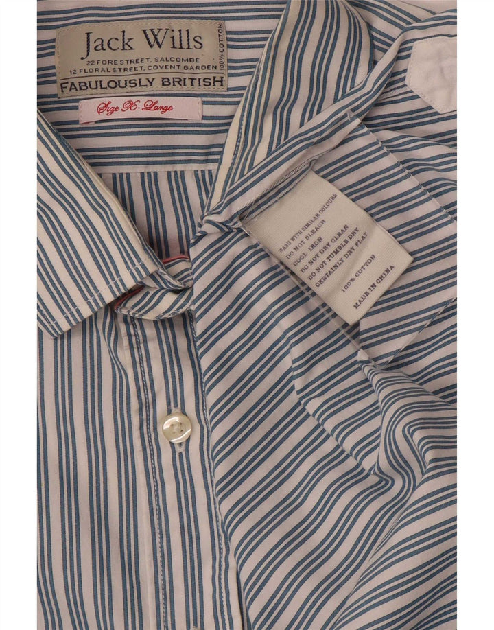 Jack Wills Herre formel skjorte XL blå stribet bomuld