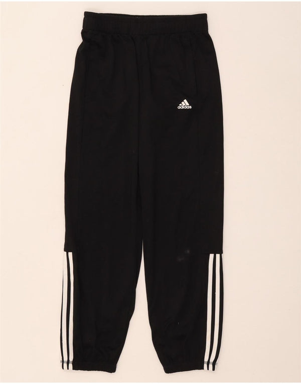 Adidas Drenge Træningsdragt Bukser Joggers 11-12 År Sort Polyester