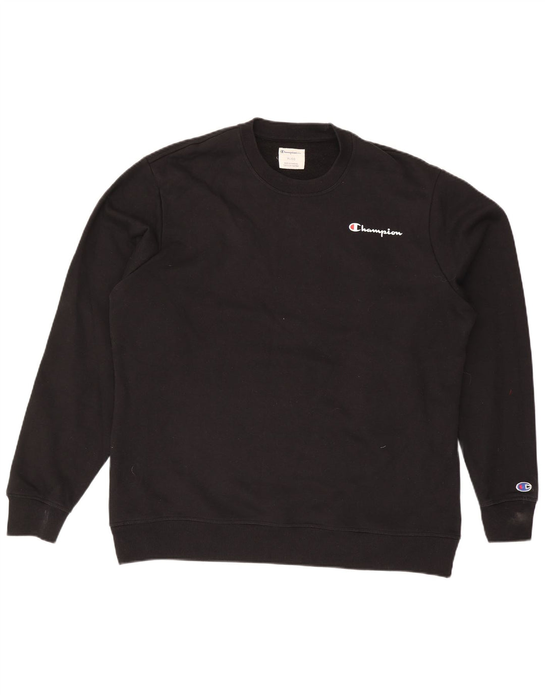 Champion Herre Sweatshirt Jumper XL Sort Bomuld