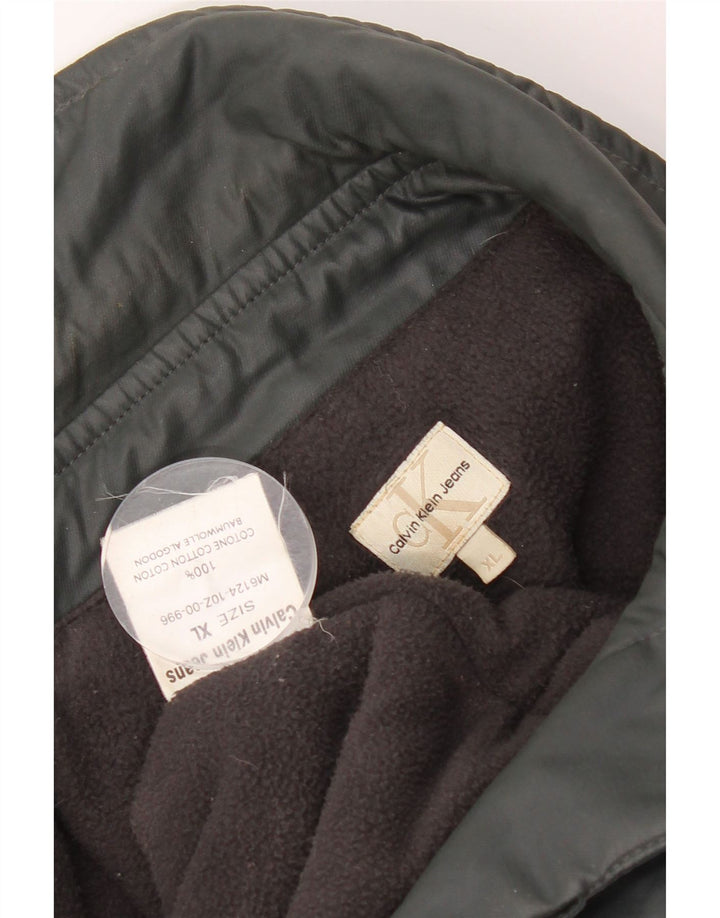 Calvin Klein Jeans Herre Utility Jacket UK 42 XL Grå Bomuld