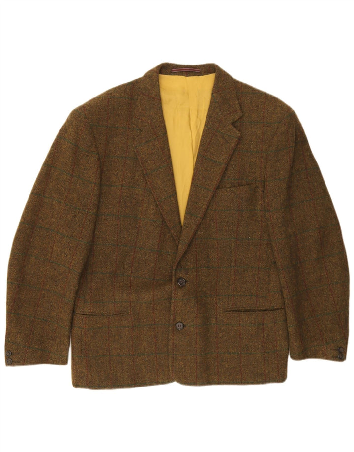 Daniel Hechter Herre 2 i 1 Blazer Jacket UK 40 Large Green Houndstooth