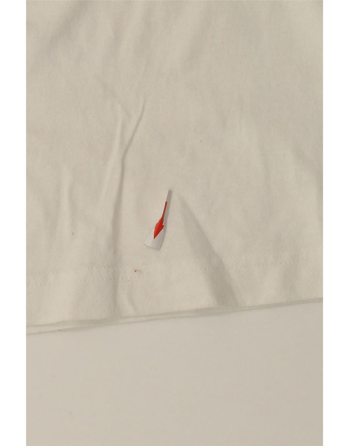Adidas Grafisk T-shirt top til mænd Medium hvid bomuld