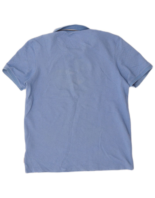 Ted Baker Mens Polo Shirt Size 3 Medium Blue Cotton