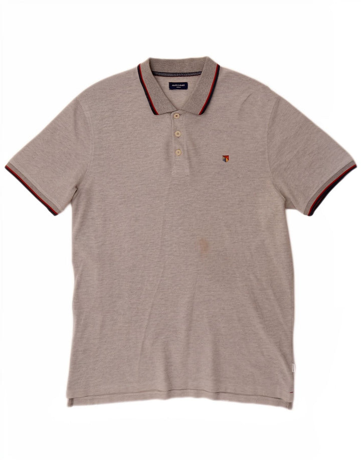 Jack & Jones herre poloshirt XL grå bomuld