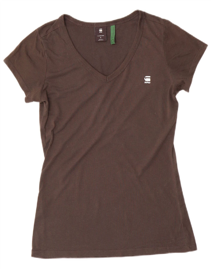 G-Star Dame T-Shirt Top UK 10 Lille Grå