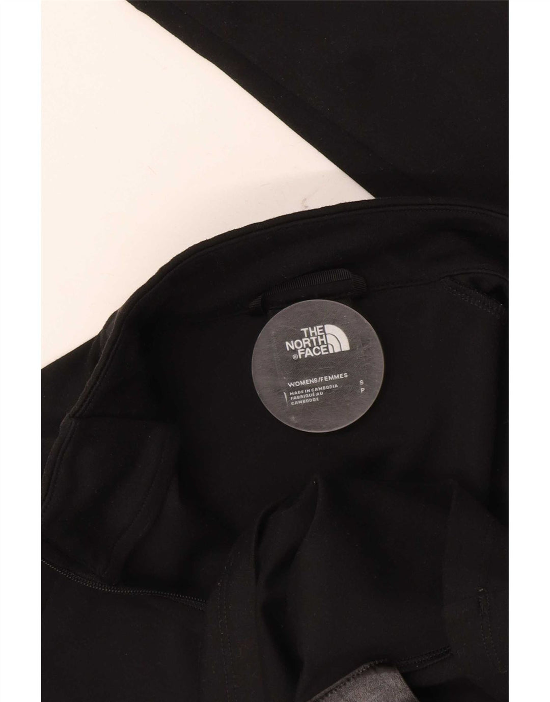 The North Face Dame Pullover med lynlås-hals-træningsdragt Top UK 10 Small Black