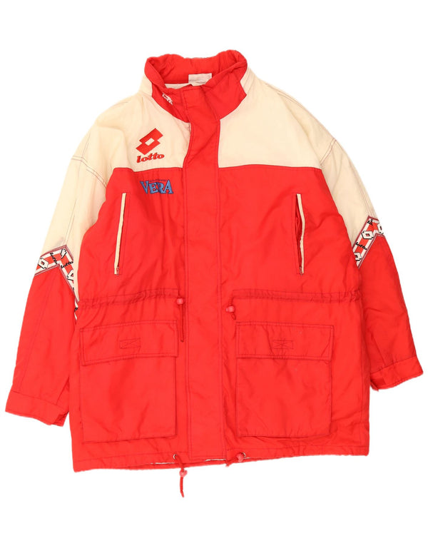 Lotto Herre Graphic Windbreaker Coat UK 42 XL Rød Colourblock