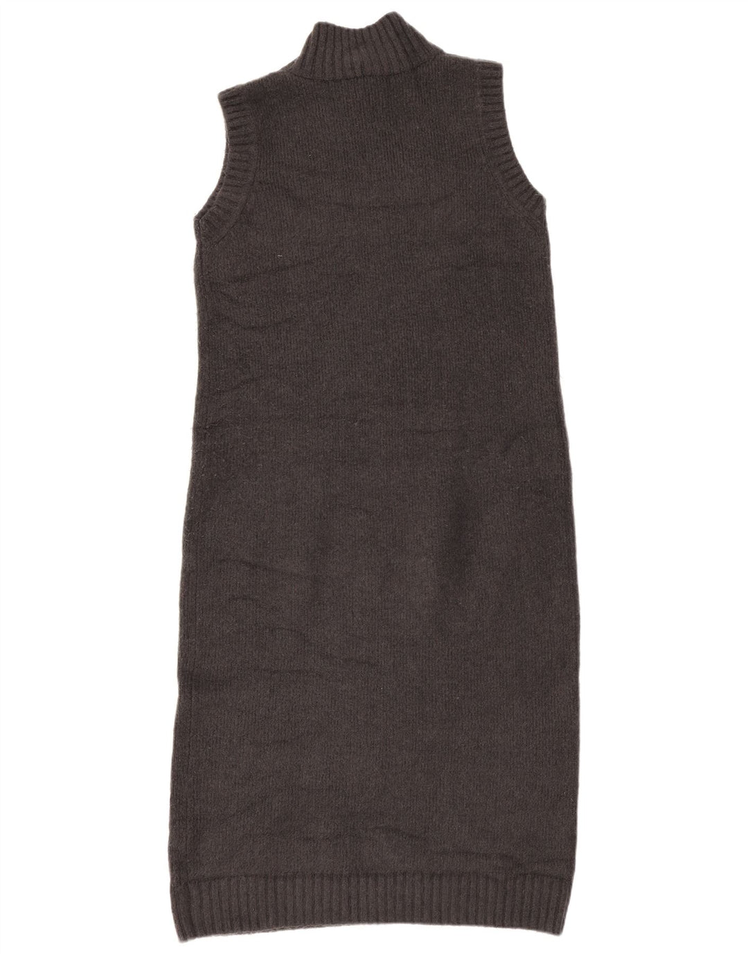 Zara Dame Ærmeløs Jumper Dress UK 14 Medium Grå