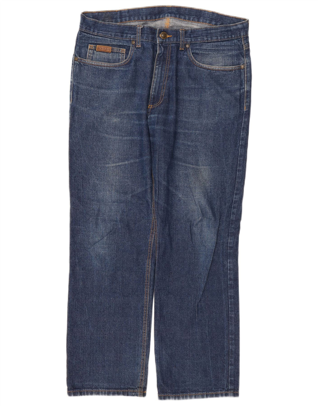 Farah Straight Jeans til mænd W36 L30 blå bomuld