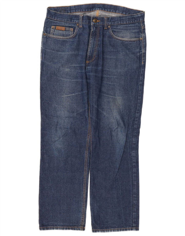Farah Straight Jeans til mænd W36 L30 blå bomuld