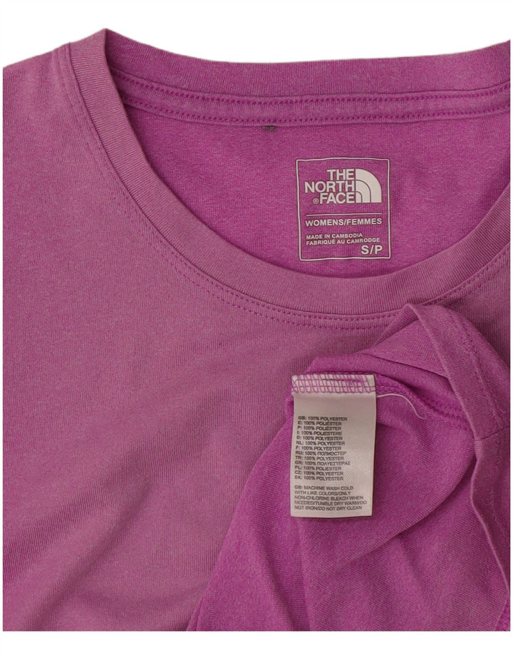 The North Face Dame T-Shirt Top UK 10 Lille Lilla Polyester