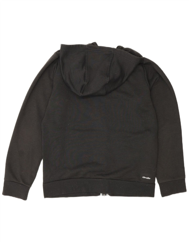 Adidas Herre Climalite grafisk hættetrøje med lynlås mellem sort polyester