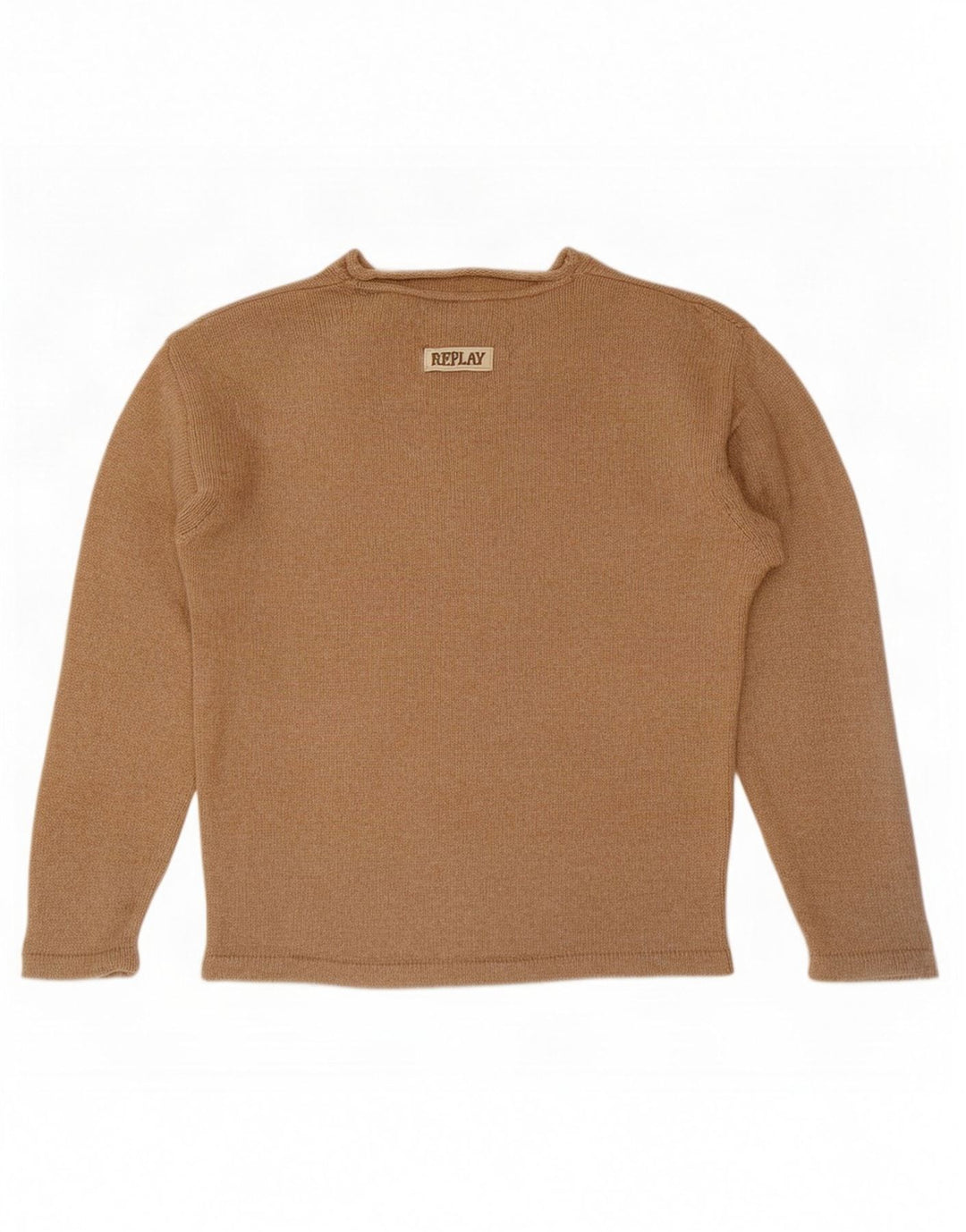 Replay Herre V-hals Jumper Sweater Lille Beige Uld