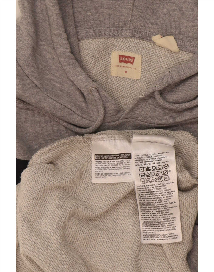 Levi's Grafisk hættetrøje til mænd mellemgrå bomuld