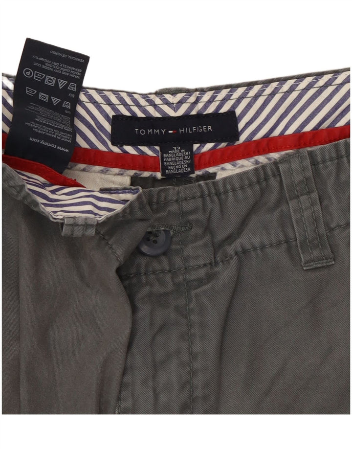 Tommy Hilfiger Herre Cargo Shorts W33 Medium Grå Bomuld