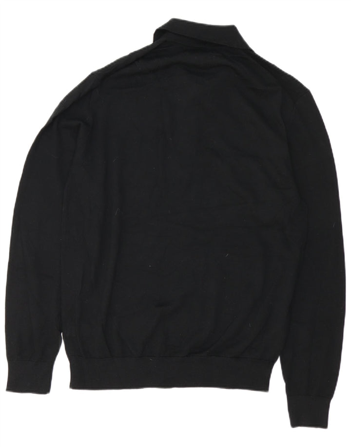 Marks & Spencer Herre Autograf Polo Neck Jumper Sweater Medium Sort