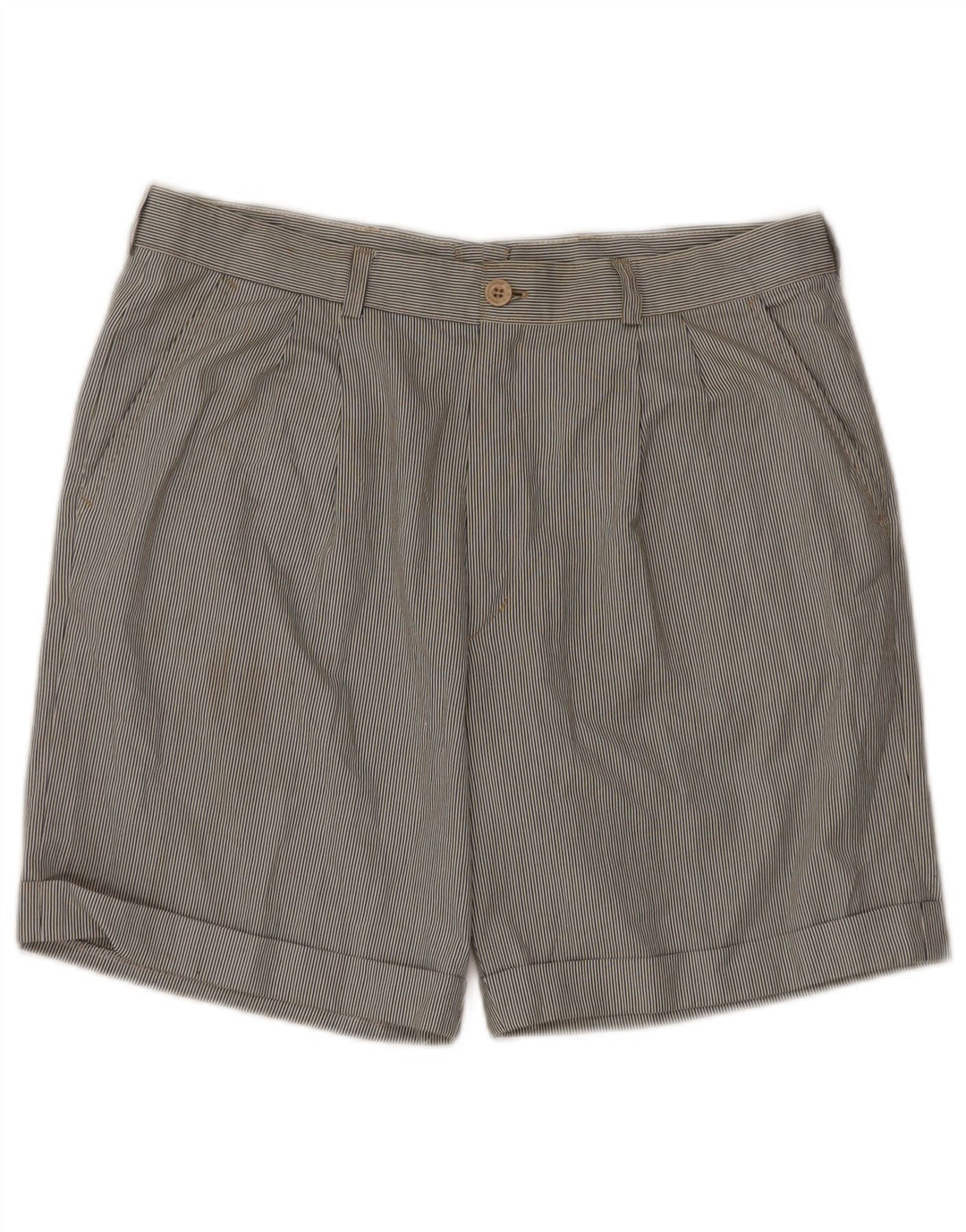 VINTAGE Herre Pegged Chino Shorts IT 52 XL W34 Flerfarvet nålestribe