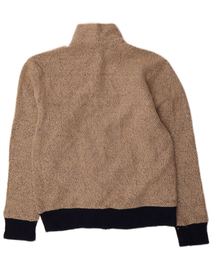 Patagonia Herre Fleecejakke UK 36 Small Beige Chevron Polyester