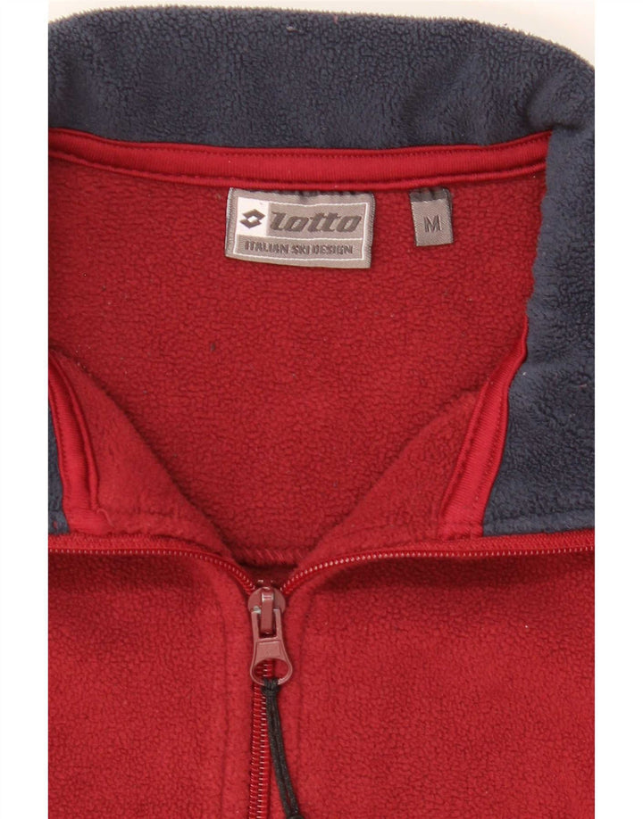 Lotto Herre lynlås hals Fleece Jumper Medium Rød