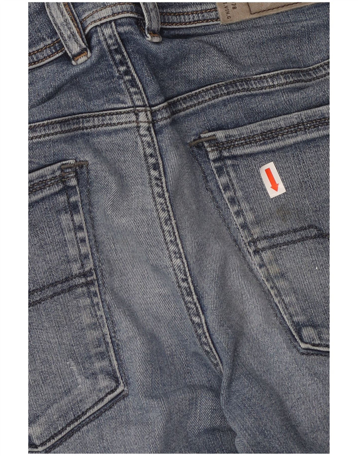 DIESEL Dame Distressed Slim Jeans W29 L29 Blå Bomuld