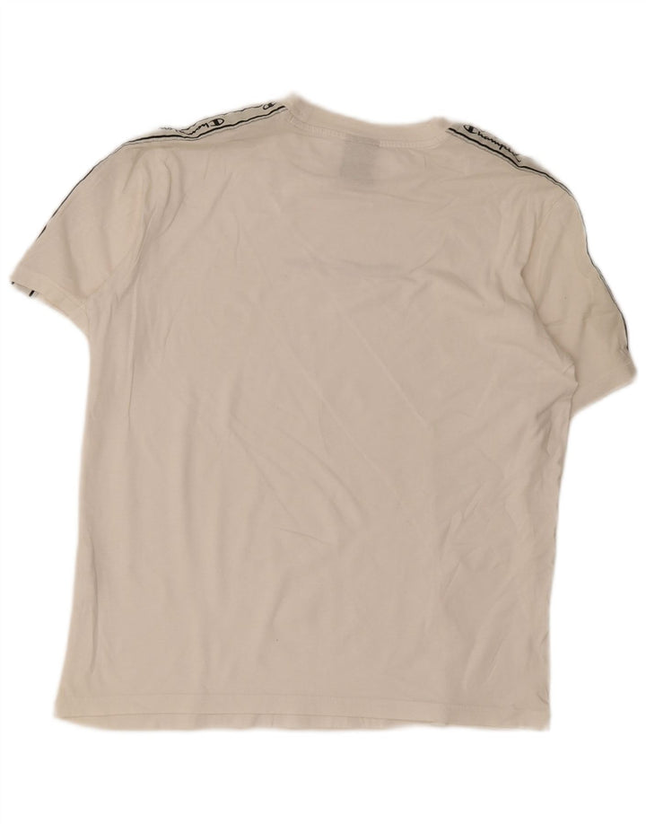 Champion Herre grafisk T-shirt Top Lille hvid Colourblock