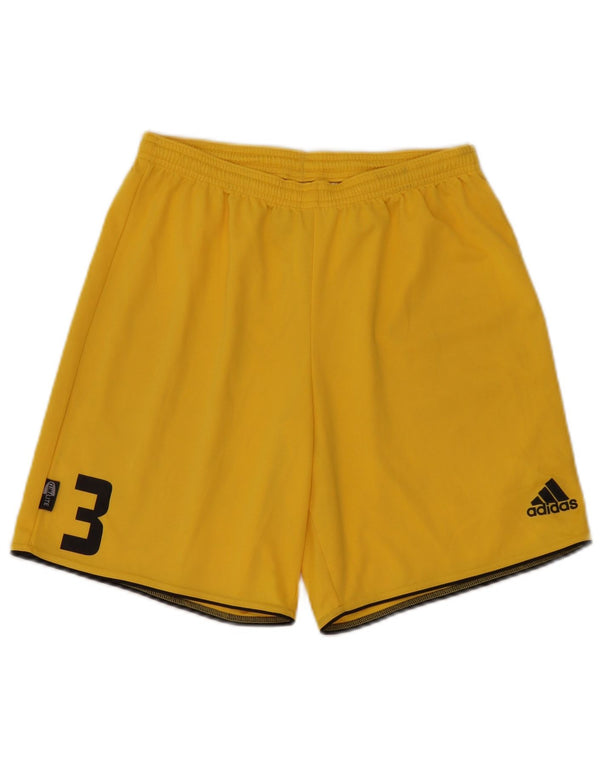 Adidas Herre Climalite Graphic Sports Shorts Medium Gul Polyester