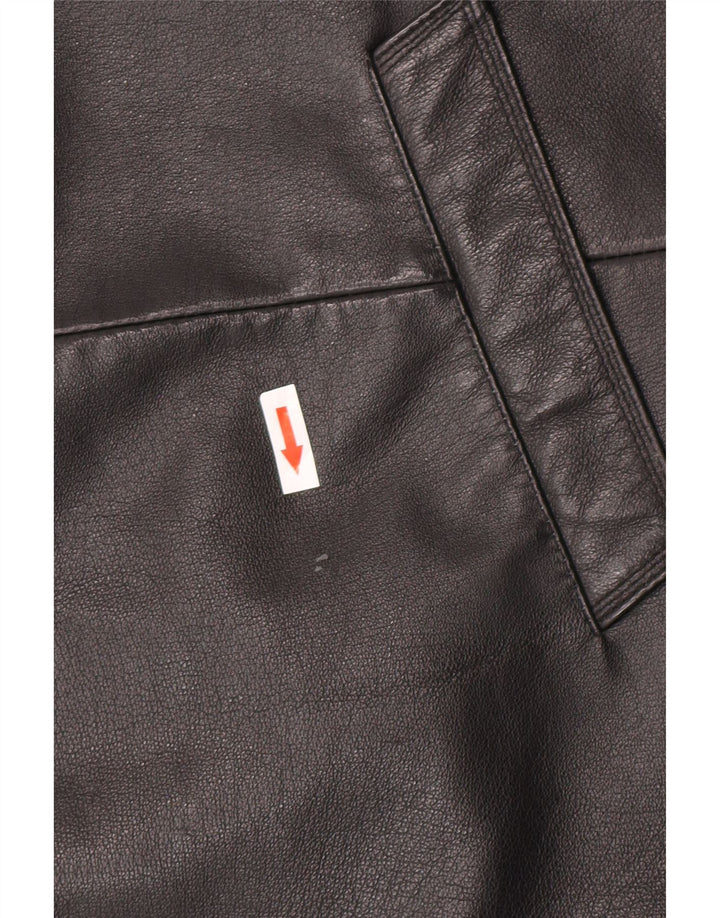 Vintage herre læderjakke IT 52 XL sort læder