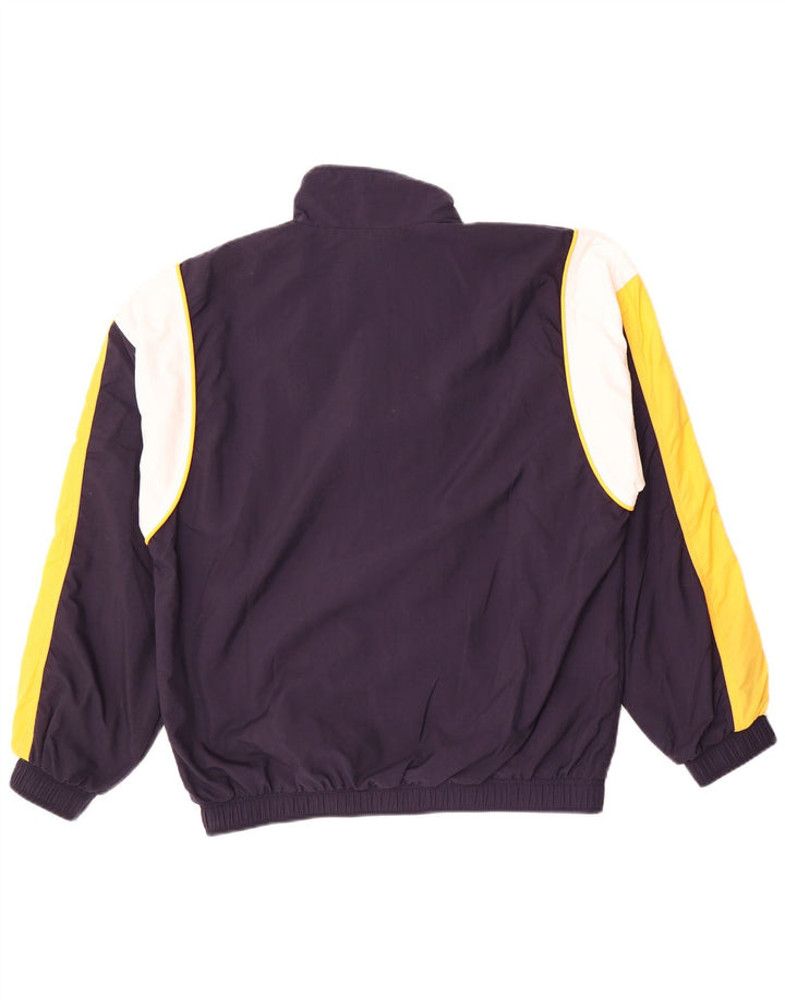 Puma Herre Loose Fit træningsdragt Top jakke Small Navy Blue Colourblock Nylon