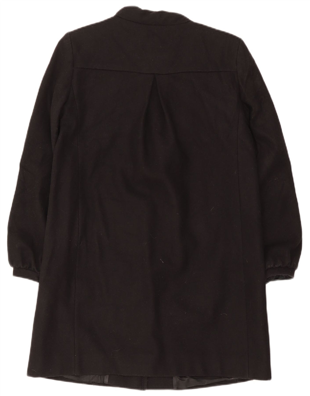 French Connection Dame Oversized Overfrakke UK 8 Small Black Virgin Wool