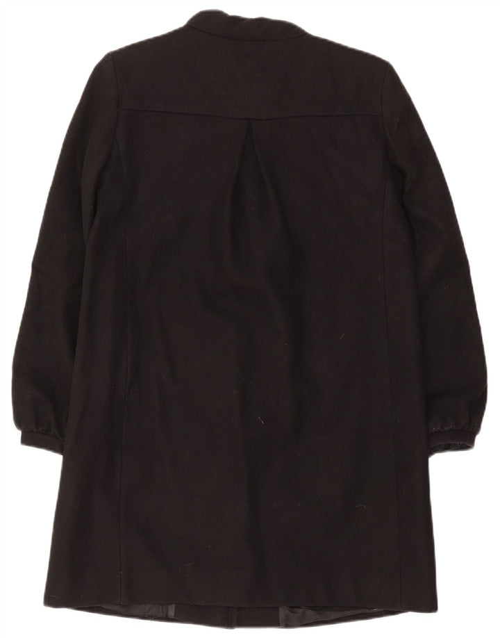French Connection Dame Oversized Overfrakke UK 8 Small Black Virgin Wool