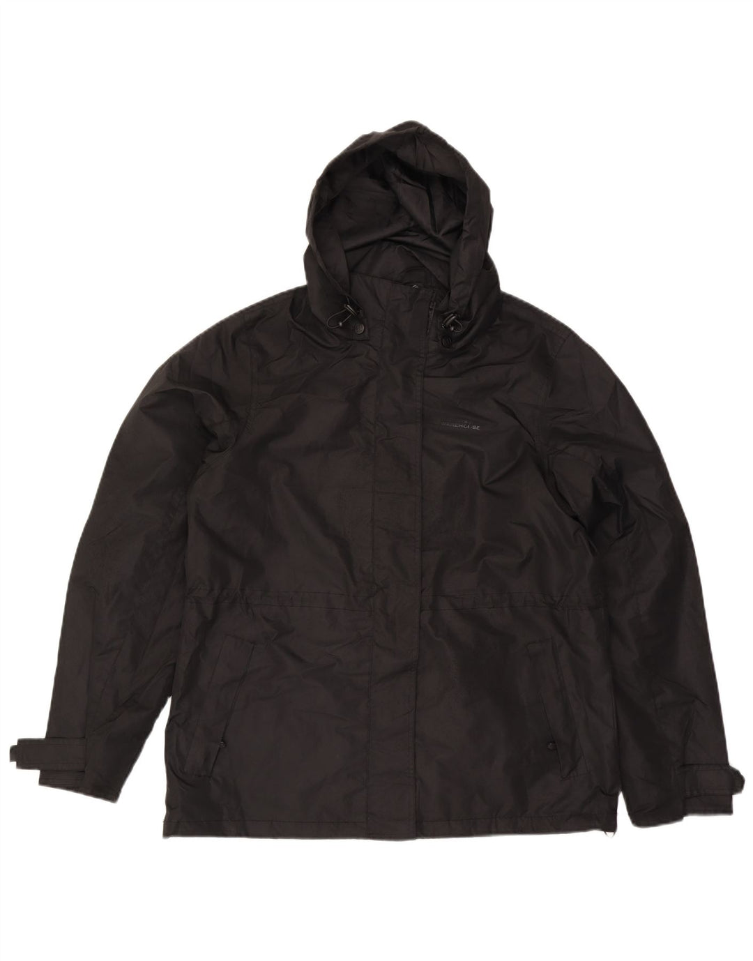 Mountain Warehouse Dame Regnjakke med hætte UK 14 Stor sort polyester
