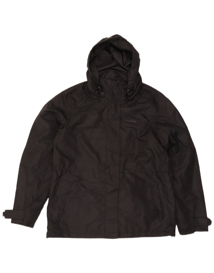 Mountain Warehouse Dame Regnjakke med hætte UK 14 Stor sort polyester