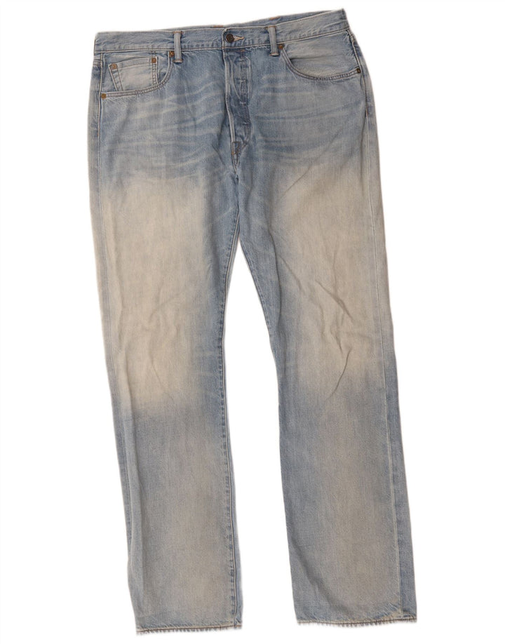 Levi's Herre 501 lige jeans W38 L34 blå viskose