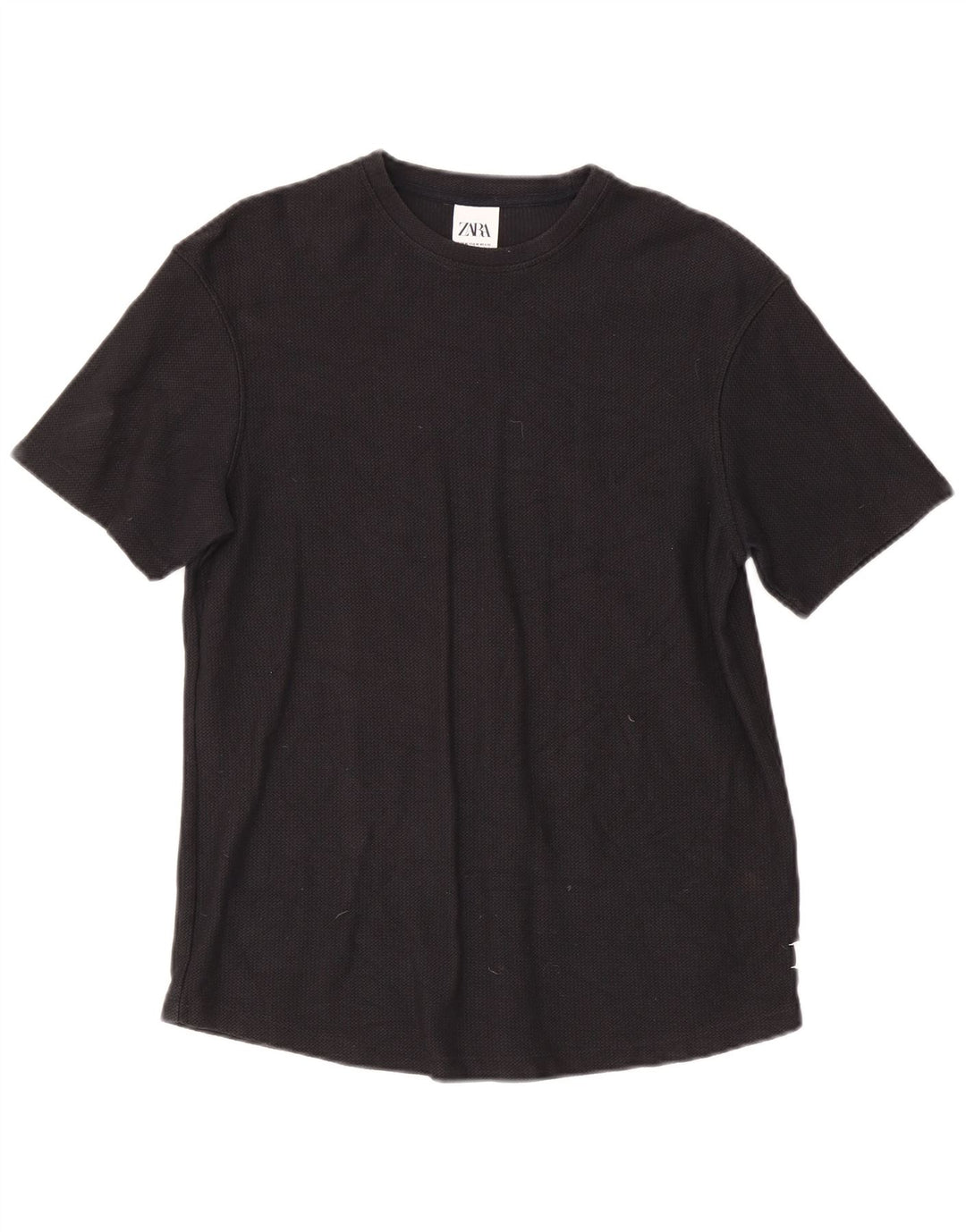 Zara Herre T-Shirt Top Medium Sort