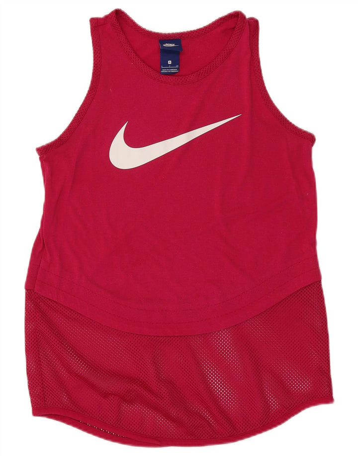 Nike Dame Grafisk Vest Top UK 10 Lille Pink