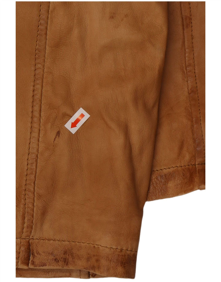 A.W.DUNMORE Herre Læderjakke IT 58 4XL Brunt Læder