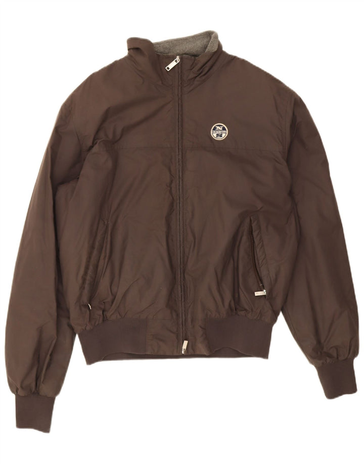 North Sails Herre Bomber Jacket UK 40 Stor Brun Polyamid
