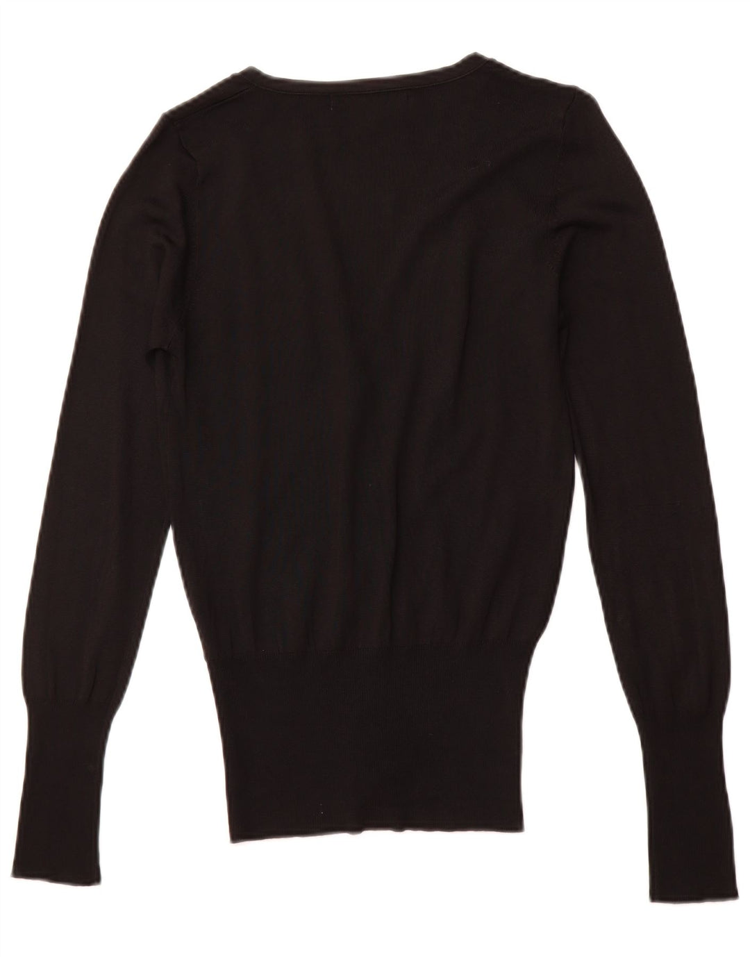 ZARA cardigan sweater til kvinder UK 10 Lille sort viskose