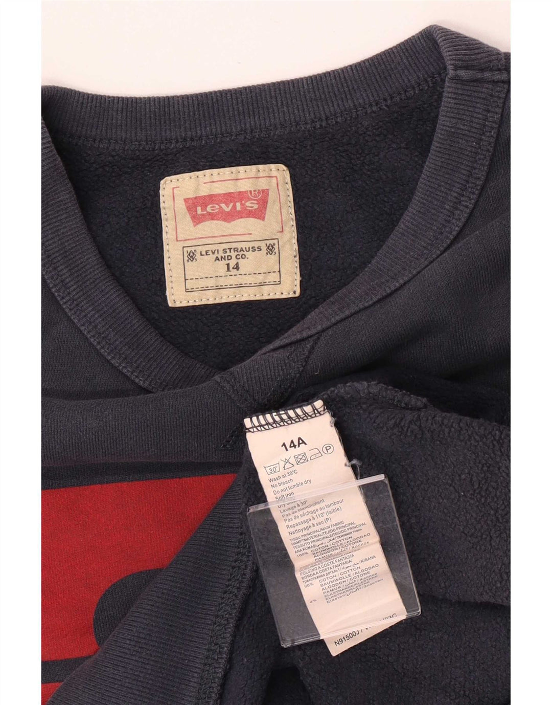 Levi's Boys Graphic Regular Fit Sweatshirt Jumper 13-14 år Marineblå