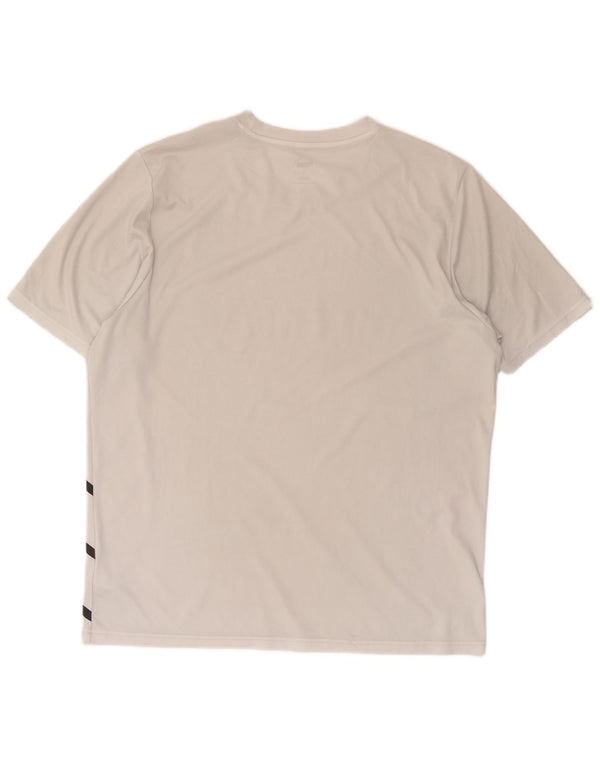 Puma Herre Grafisk T-Shirt Top XL Hvid Polyester