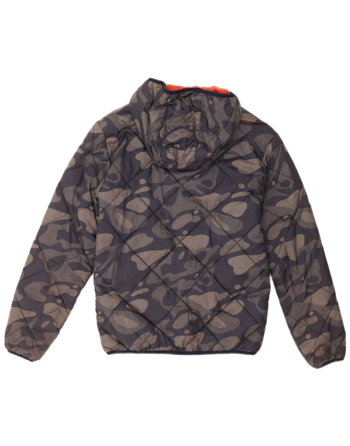 Lacoste hættejakke til drenge 13-14 år marineblå camouflage